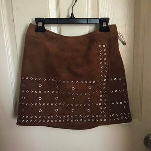 Women's Brown and Tan Skirt